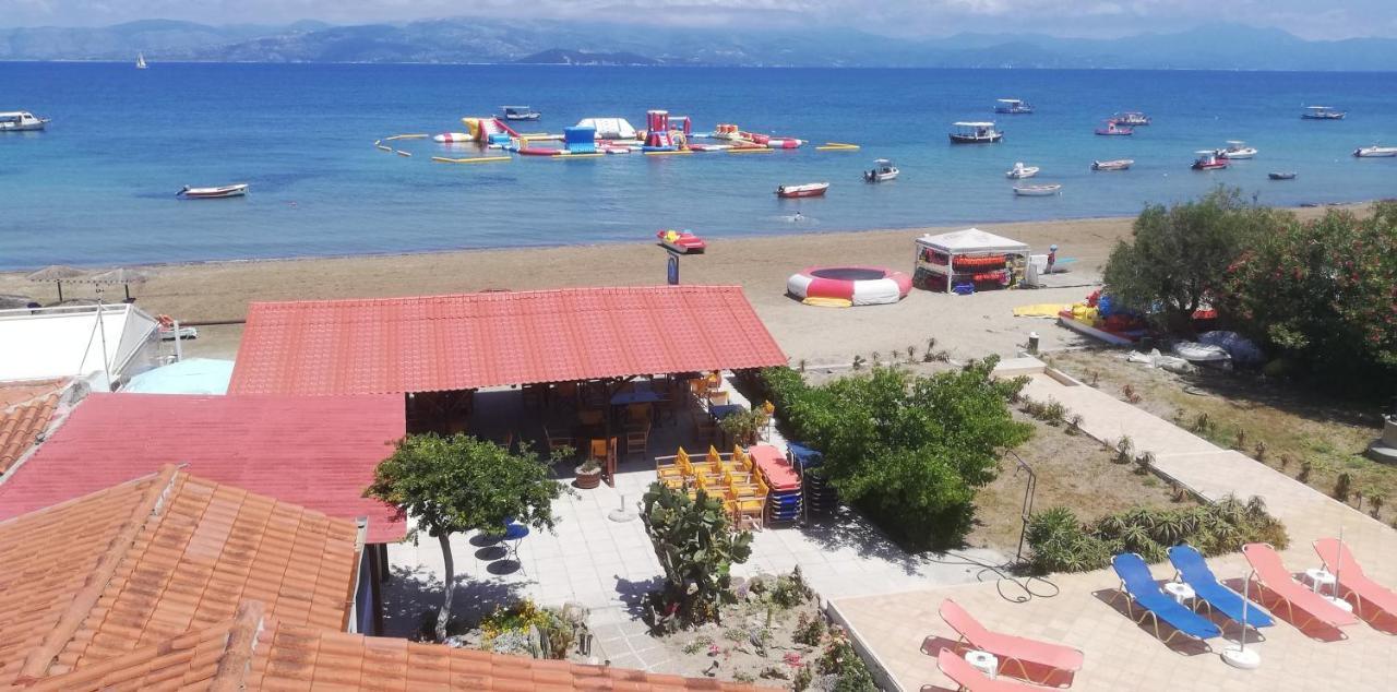Likourgos Beach Kavos Bagian luar foto